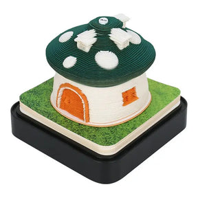 3D Notepad Green Treehouse 3D Calendar 2024 3D Memo Pad Block Notes Offices Paper Notes Christmas Birthday Gifts